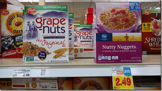 store vs. name brand wheat cereal