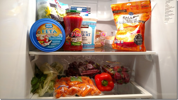 Stocked fridge for college student