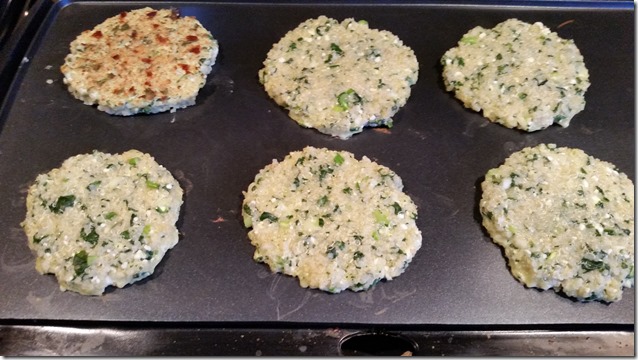 Quinoa Cakes Cooking