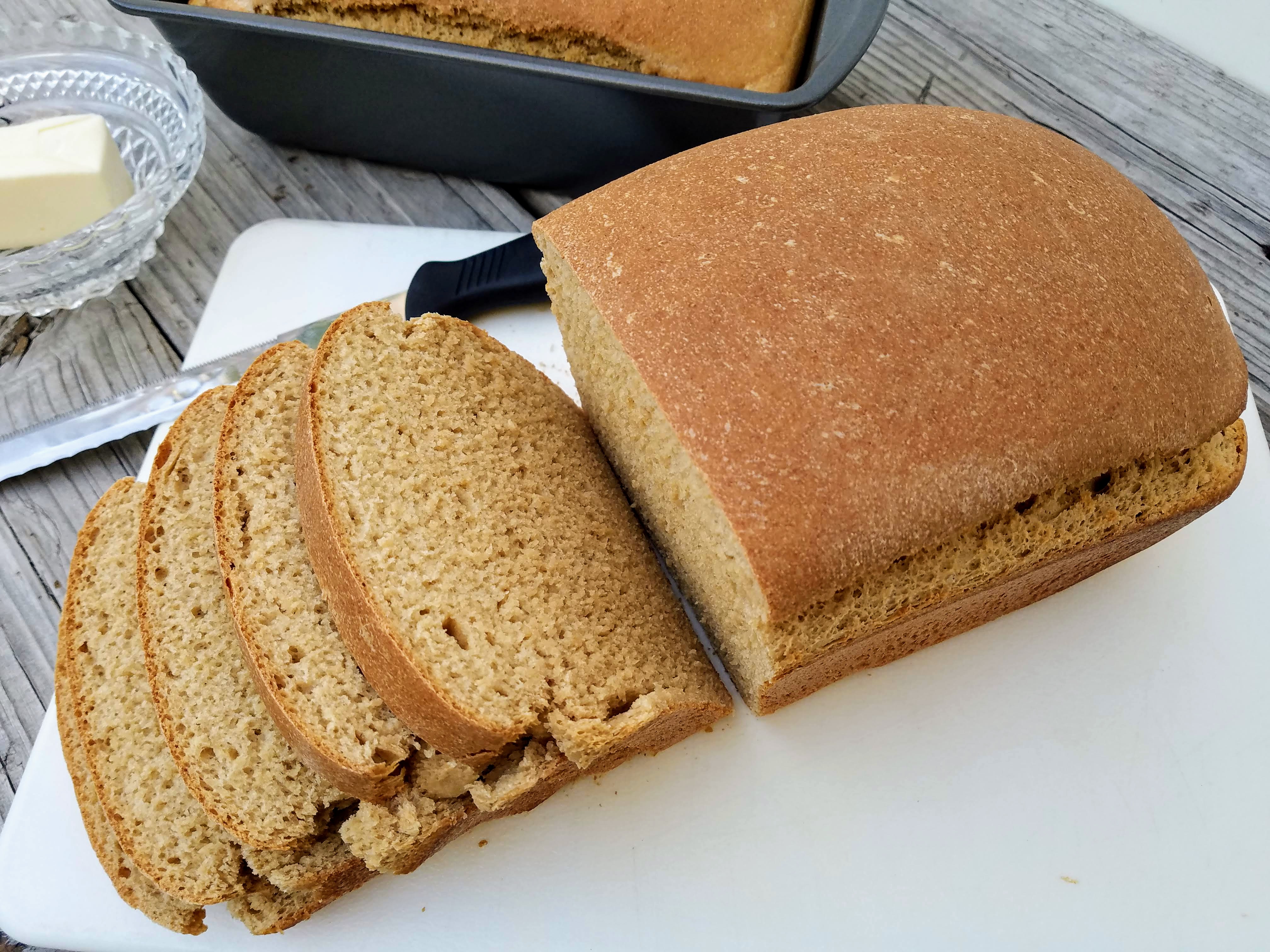 Easy Honey Whole Wheat Bread for the Bosch