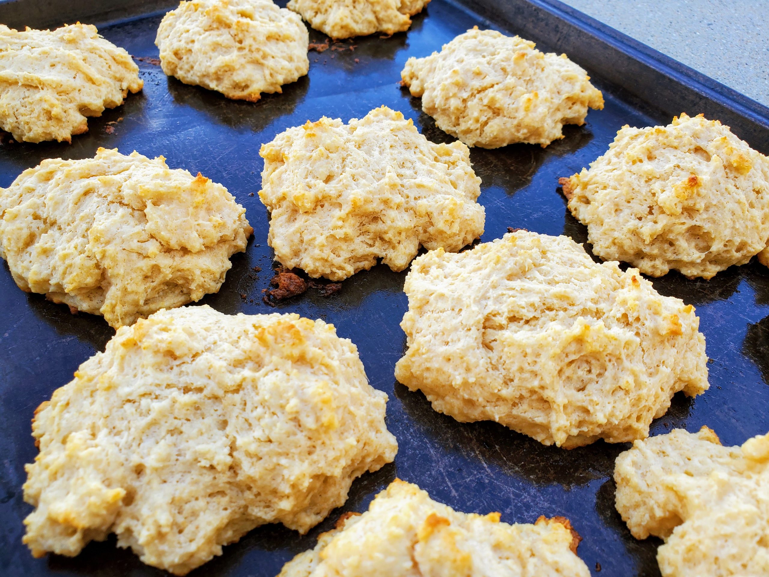 Easy Buttermilk Drop Biscuits (Whole Wheat) Hearty Smarty